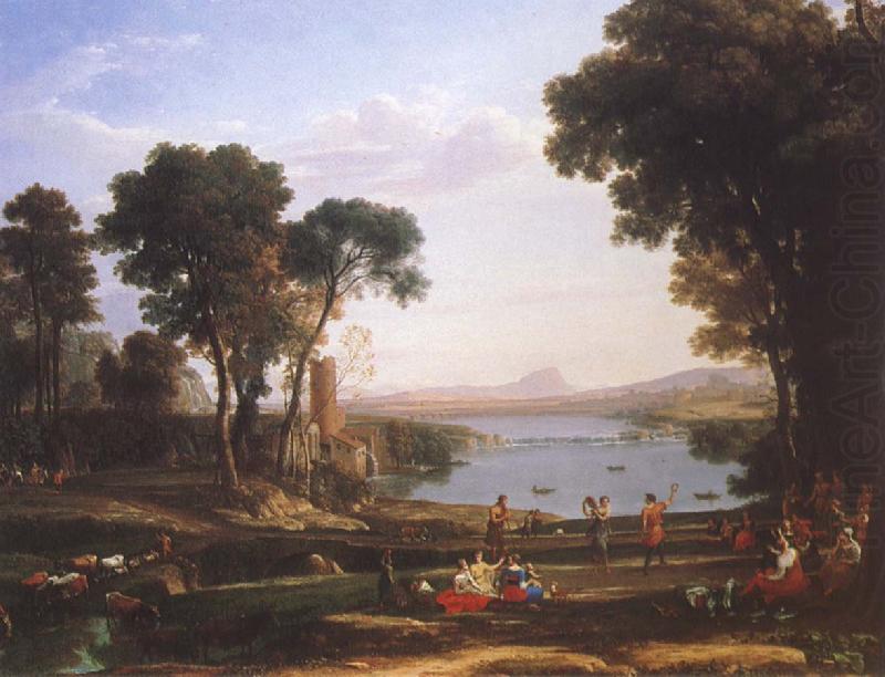 Landscape with Isaac and Rebecka brollop, Claude Lorrain